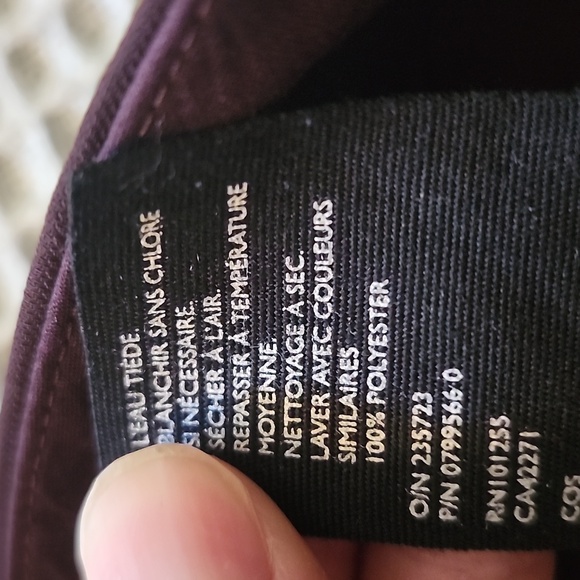 COS Cropped pants, Burgundy, Size 4 - Picture 7 of 7